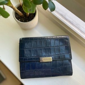 Furla Vintage Blue leather wallet